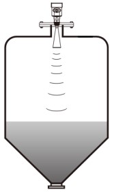 雷達(dá)液位計(jì)錐形罐安裝示意圖